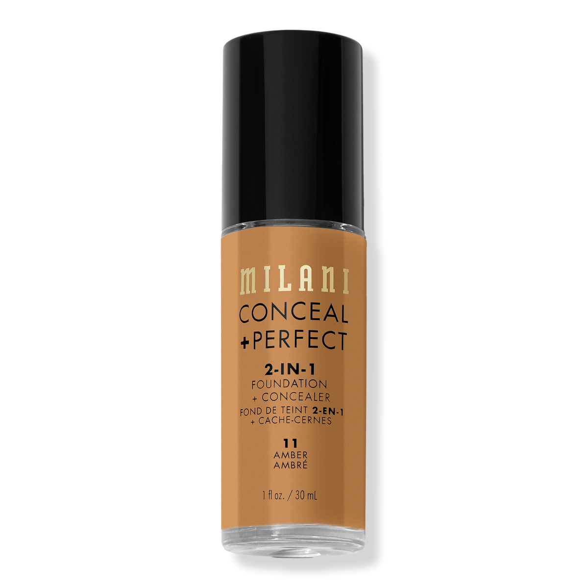 Milani Conceal + Perfect 2-in-1 Foundation + Concealer, Amber, 1 oz