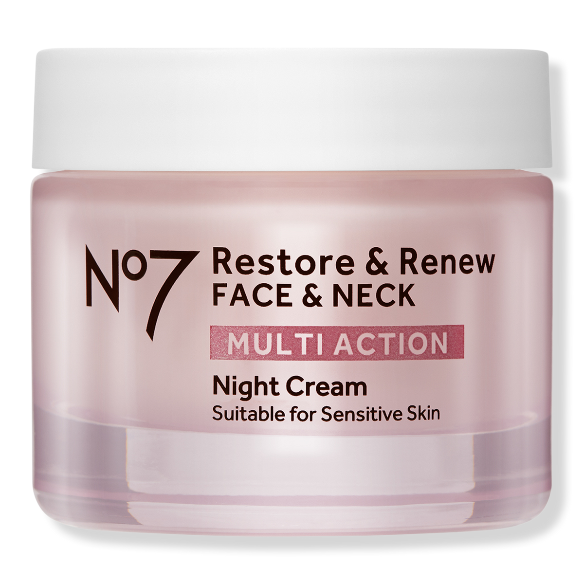 No7 Restore & Renew Face & Neck Multi Action Night Cream, 1.6 oz
