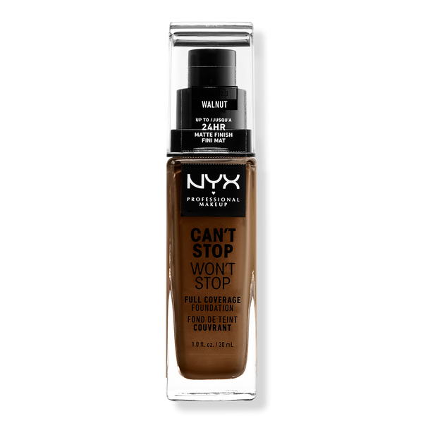 NYX Professional Makeup Can't Stop Won't Stop Foundation, Walnut, 1 oz