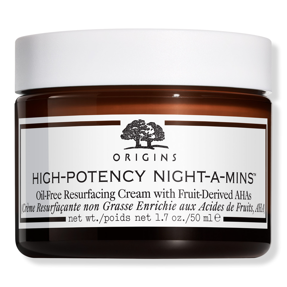 Origins High-Potency Night-A-Mins Oil-Free Resurfacing Cream with Fruit-Derived AHAs, 1.7 oz