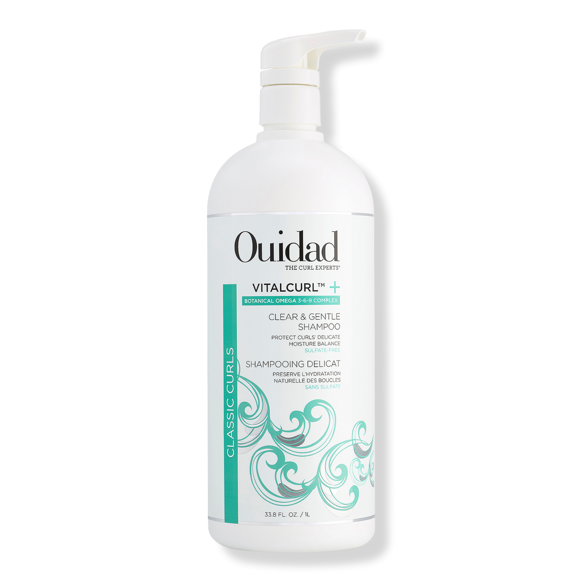 Ouidad VitalCurl+ Clear and Gentle Shampoo, 33 oz