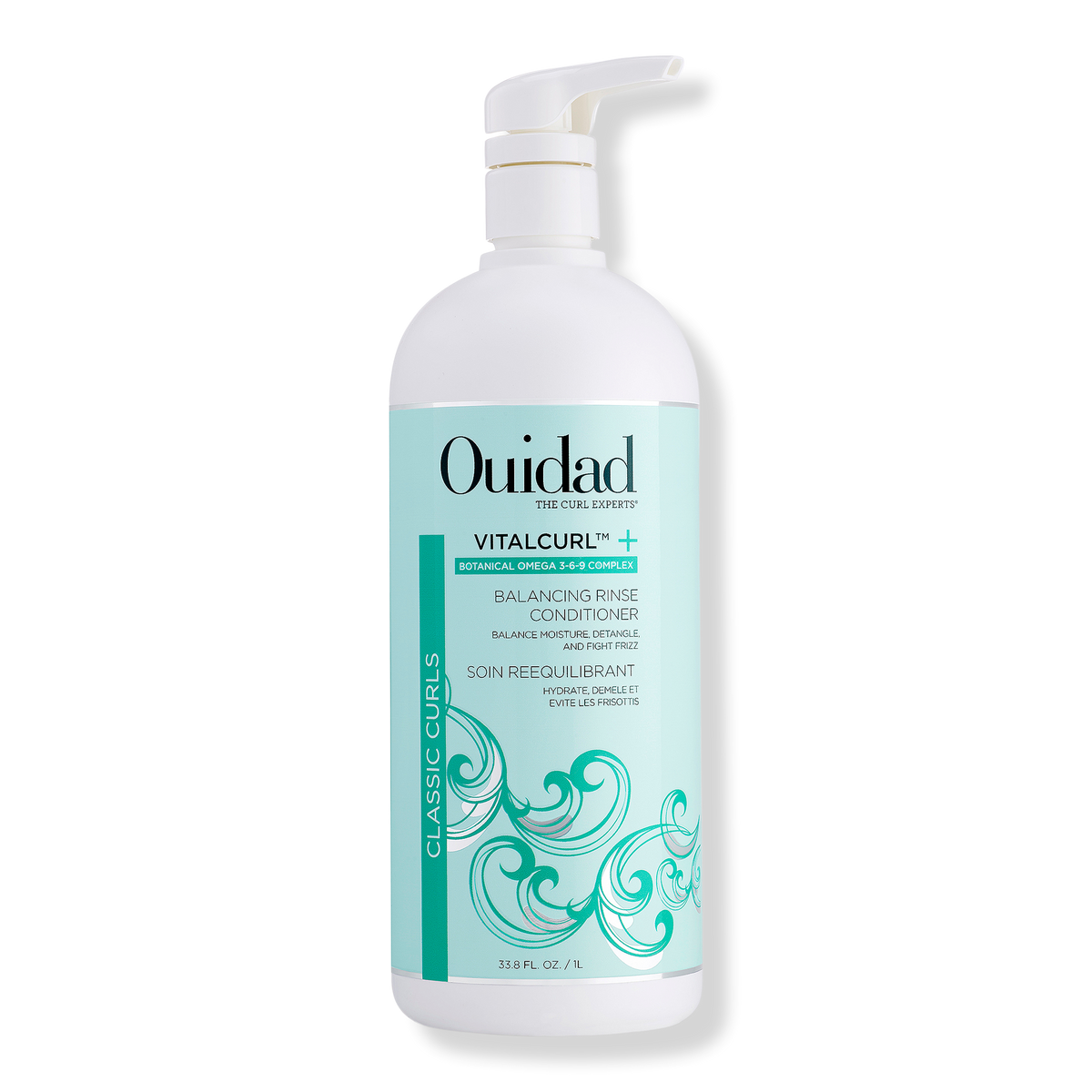 Ouidad VitalCurl+ Plus Balancing Rinse Conditioner, 33 oz
