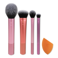 Real Techniques Everyday Eye Essentials Makeup Brush and Sponge Set, 5 ea