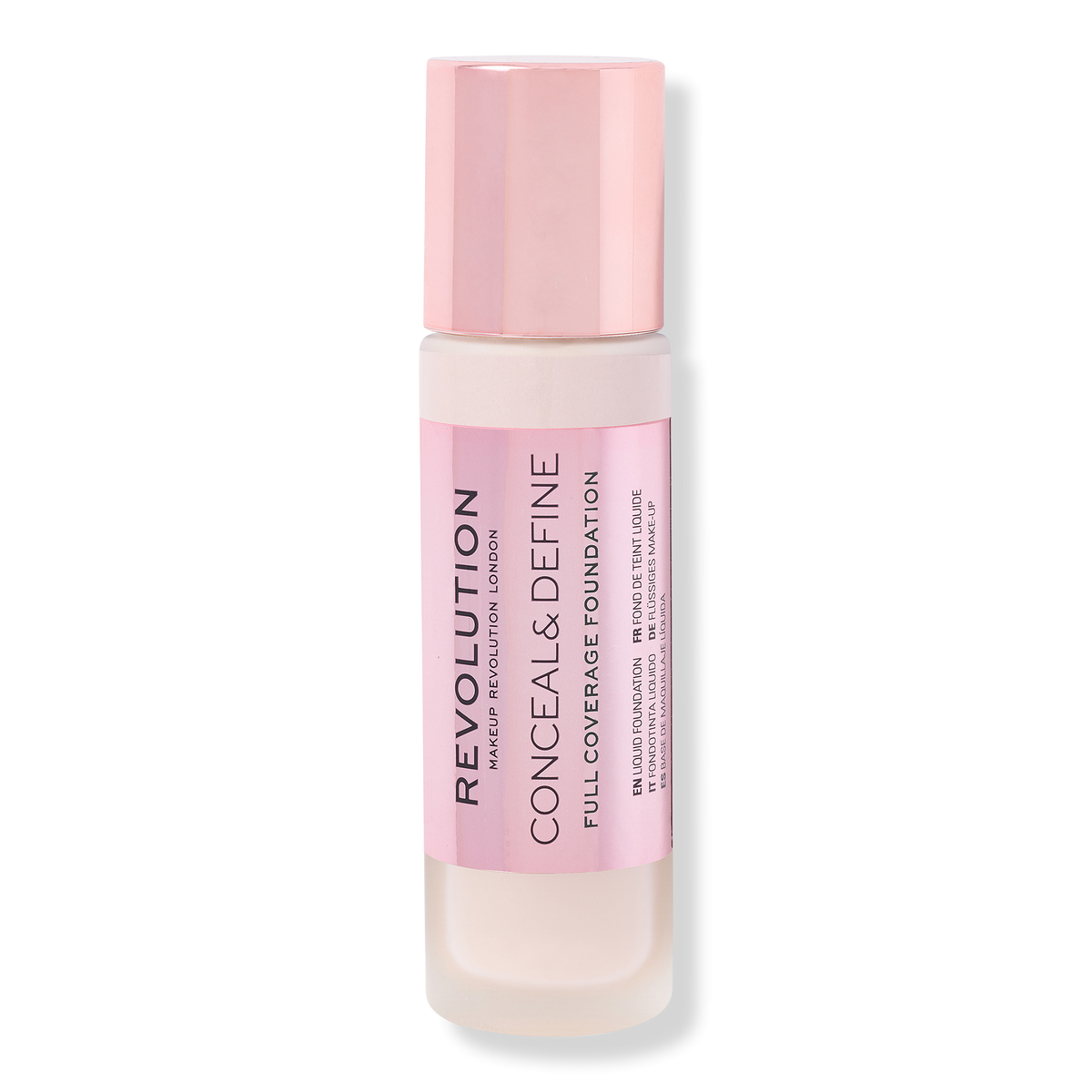 Makeup Revolution Conceal & Define Full Coverage Foundation, F0.5, 0.8 oz
