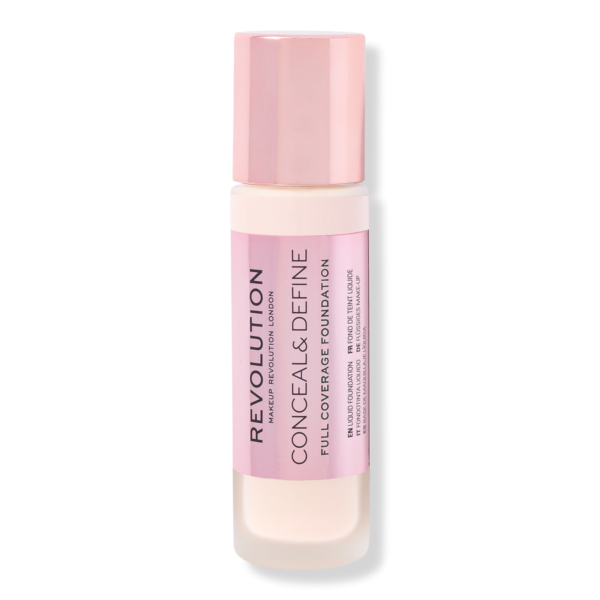 Makeup Revolution Conceal & Define Full Coverage Foundation, F2, 0.8 oz