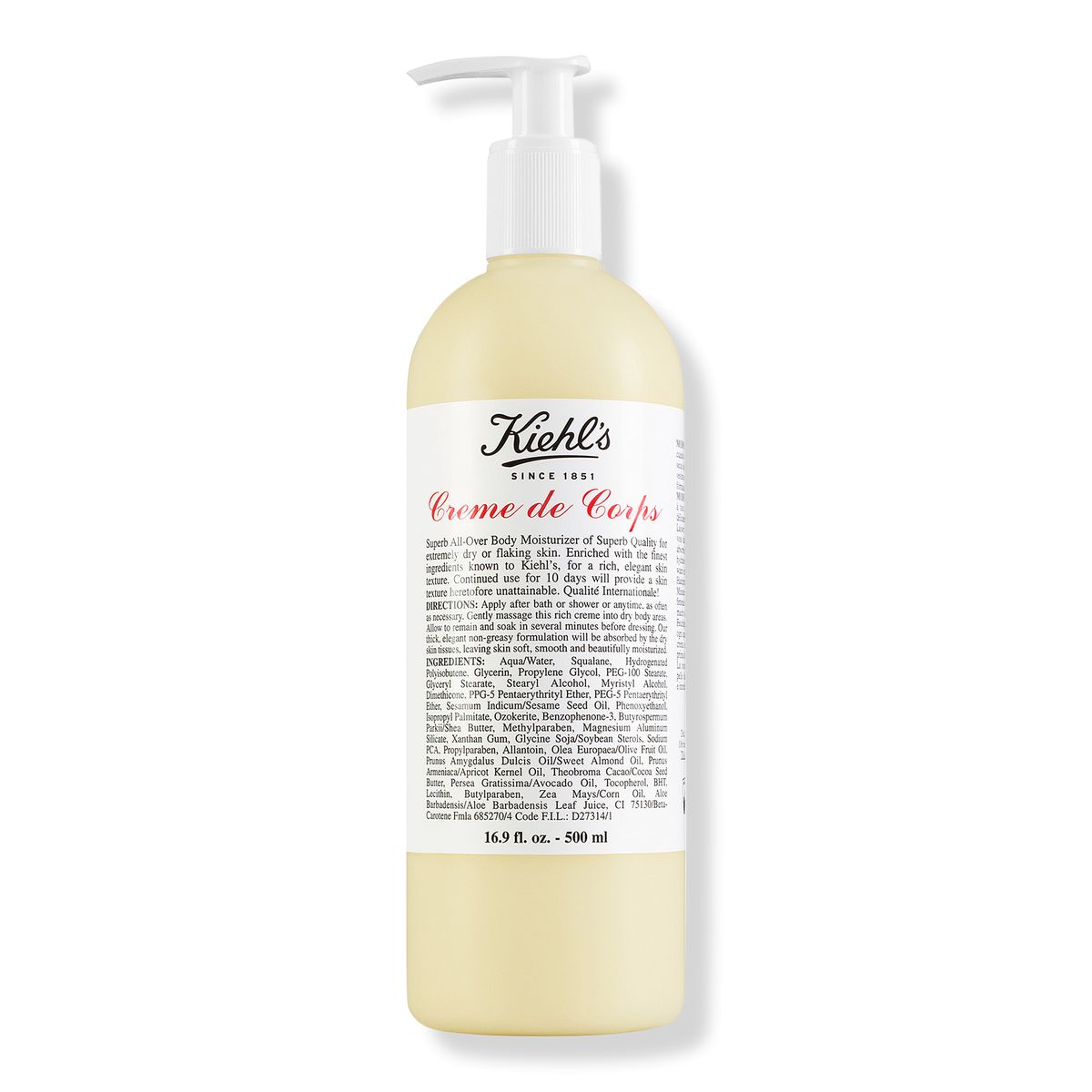 Kiehl's Since 1851 Creme de Corps, 16.9 oz