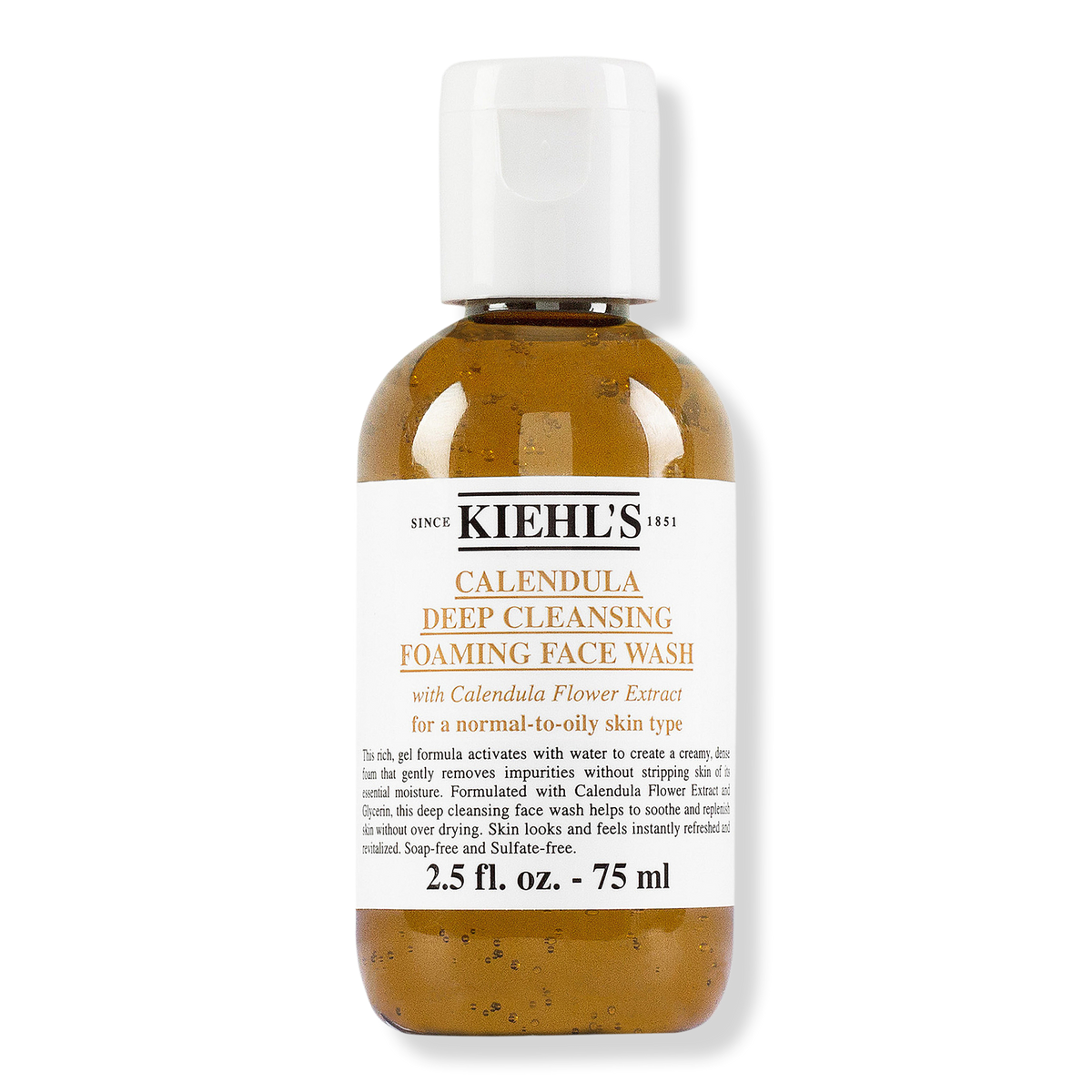 Kiehl's Since 1851 Travel Size Calendula Deep Cleansing Foaming Face Wash, 2.5 oz