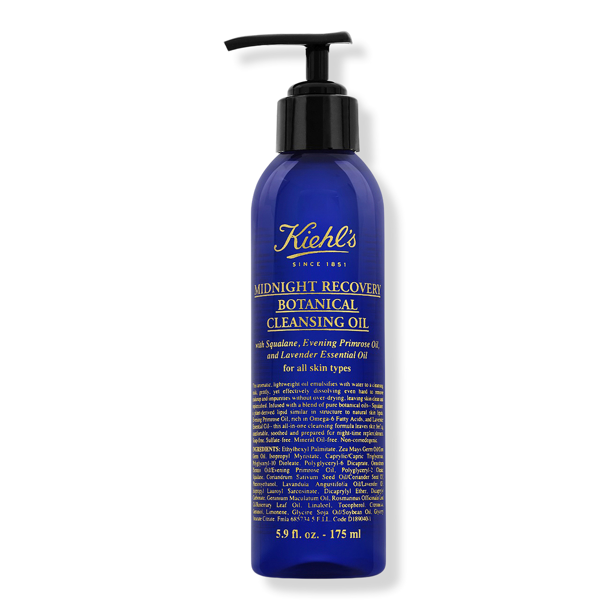 Kiehl's Since 1851 Midnight Recovery Botanical Cleansing Oil, 5.9 oz