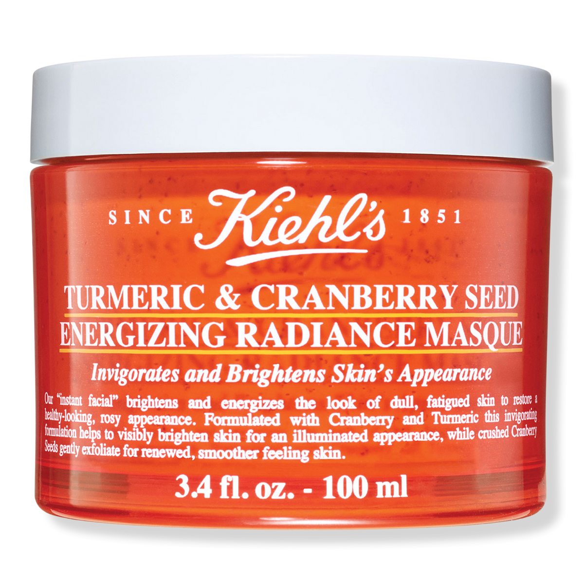 Kiehl's Since 1851 Turmeric Cranberry Seed Energizing Radiance Mask, 3.4 oz