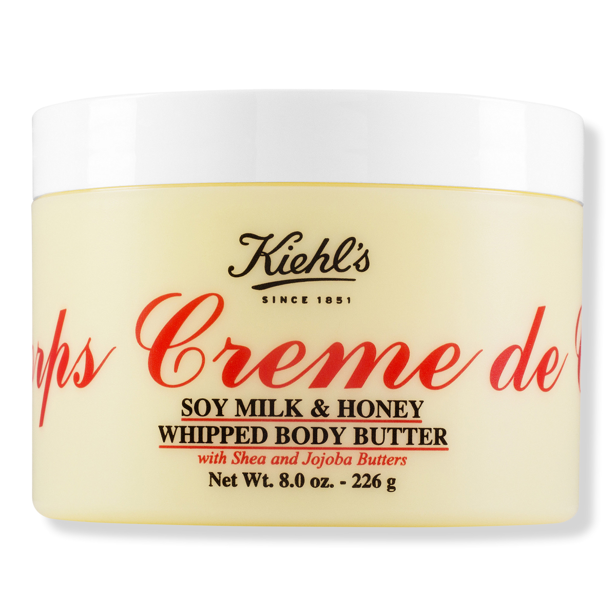 Kiehl's Since 1851 Creme de Corps Soy Milk Honey Whipped Body Butter, 7.6 oz