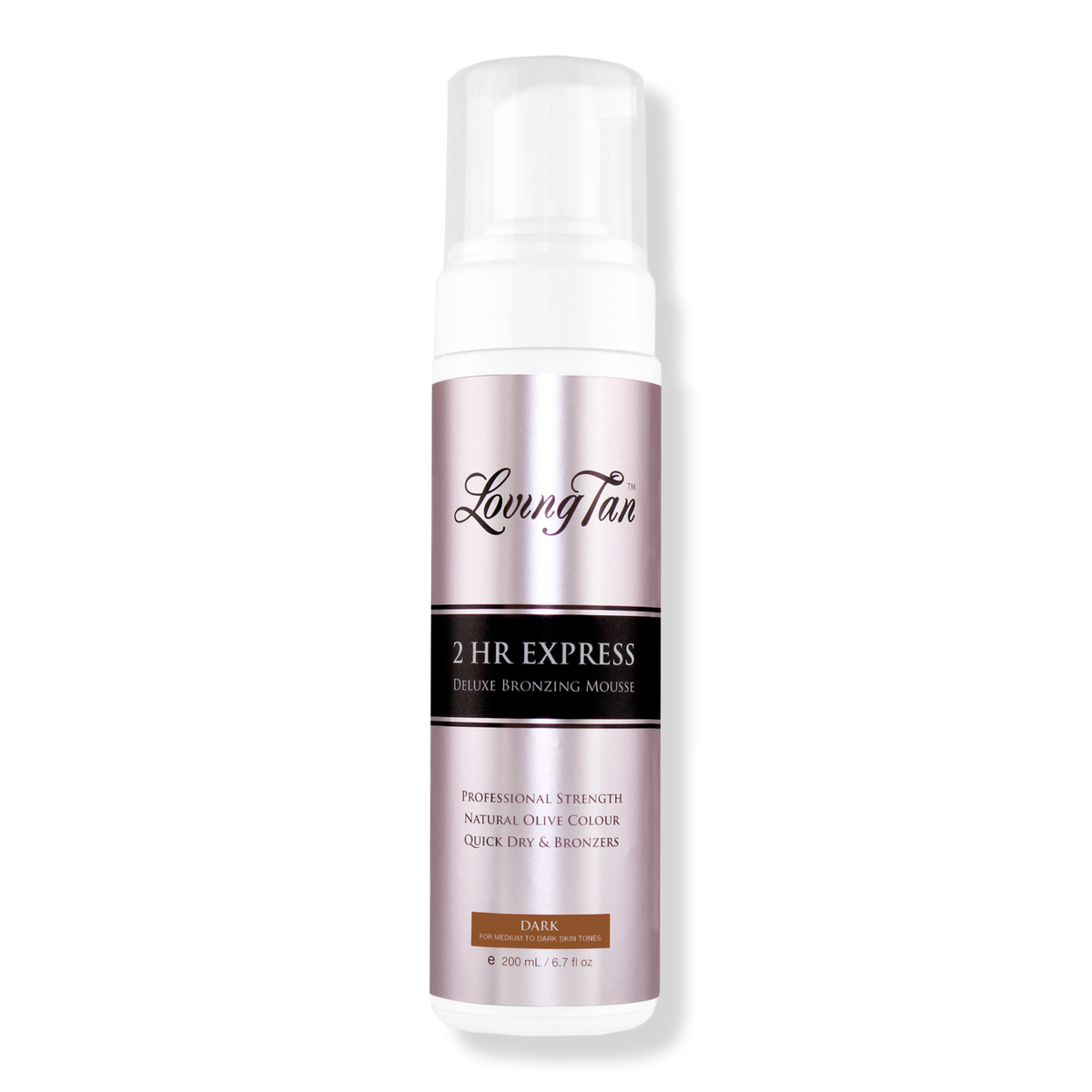 Loving Tan 2 HR Express Self Tanning Mousse Dark, 6.7 oz