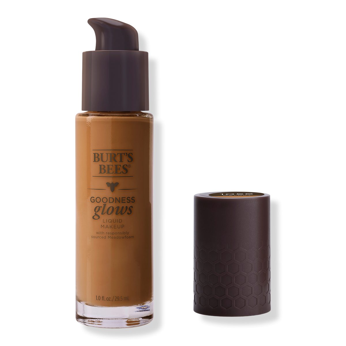 Burt's Bees Goodness Glows Liquid Foundation, Walnut, 1.0 oz