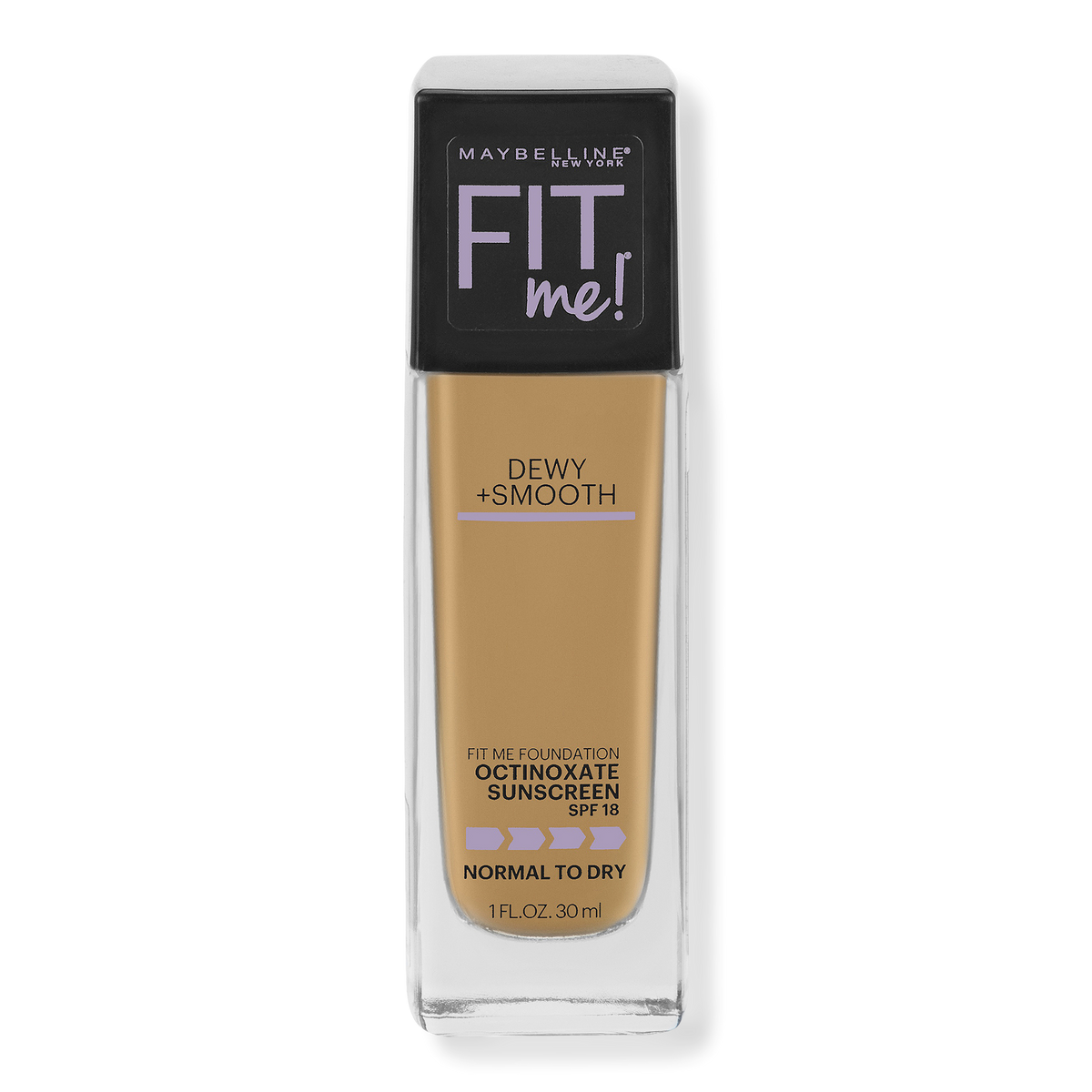 Maybelline Fit Me Dewy + Smooth Foundation, Soft Tan, 1 oz