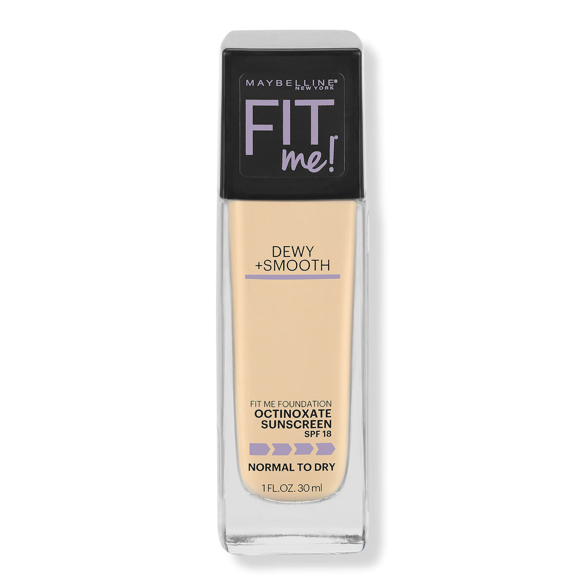 Maybelline Fit Me Dewy + Smooth Foundation, Fair Porcelain, 1 oz