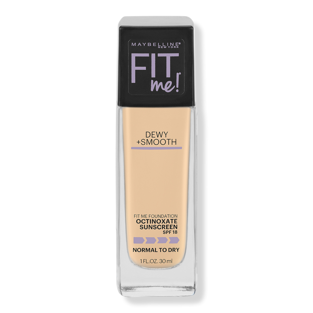 Maybelline Fit Me Dewy + Smooth Foundation, Fair Ivory, 1 oz