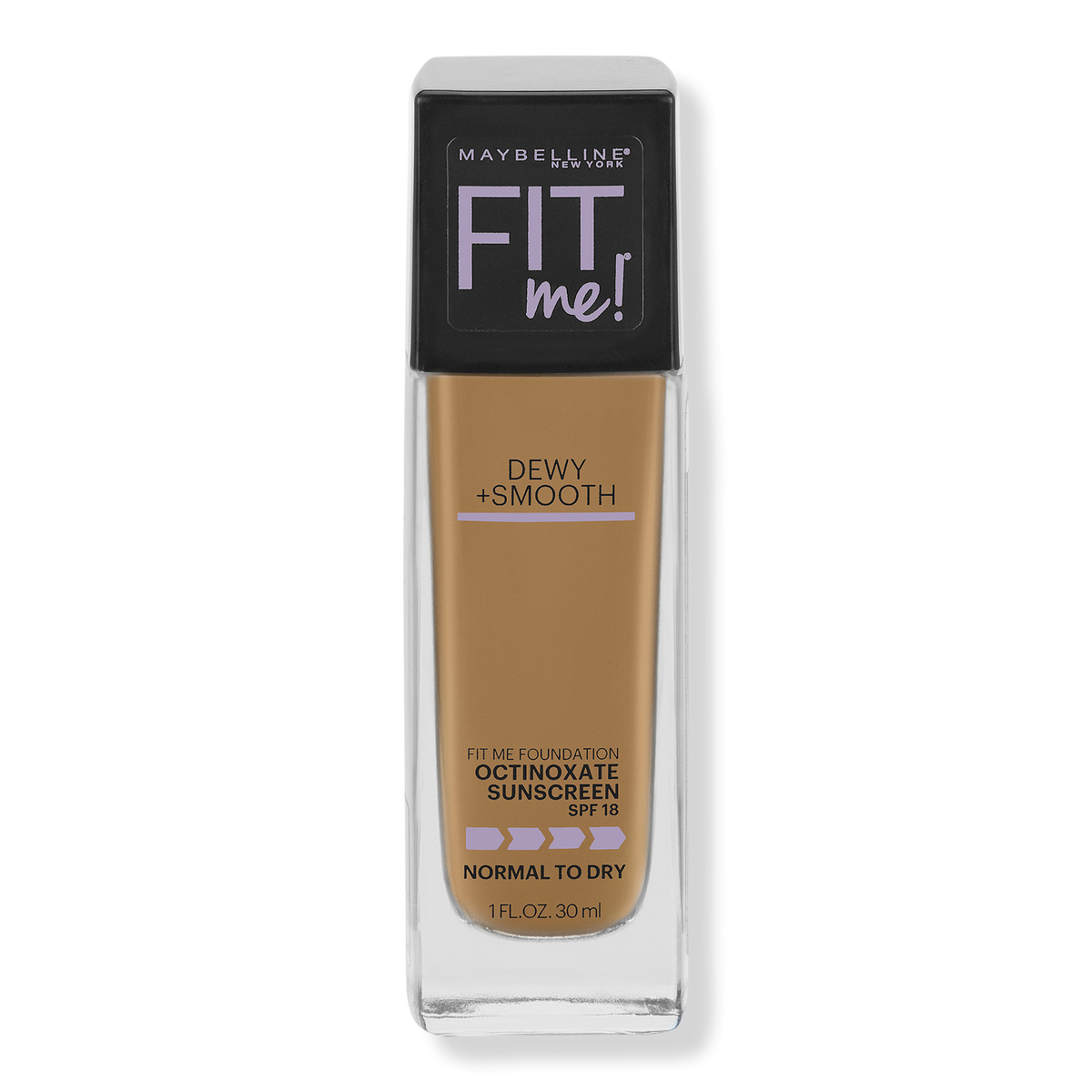 Maybelline Fit Me Dewy + Smooth Foundation, Warm Honey, 1 oz
