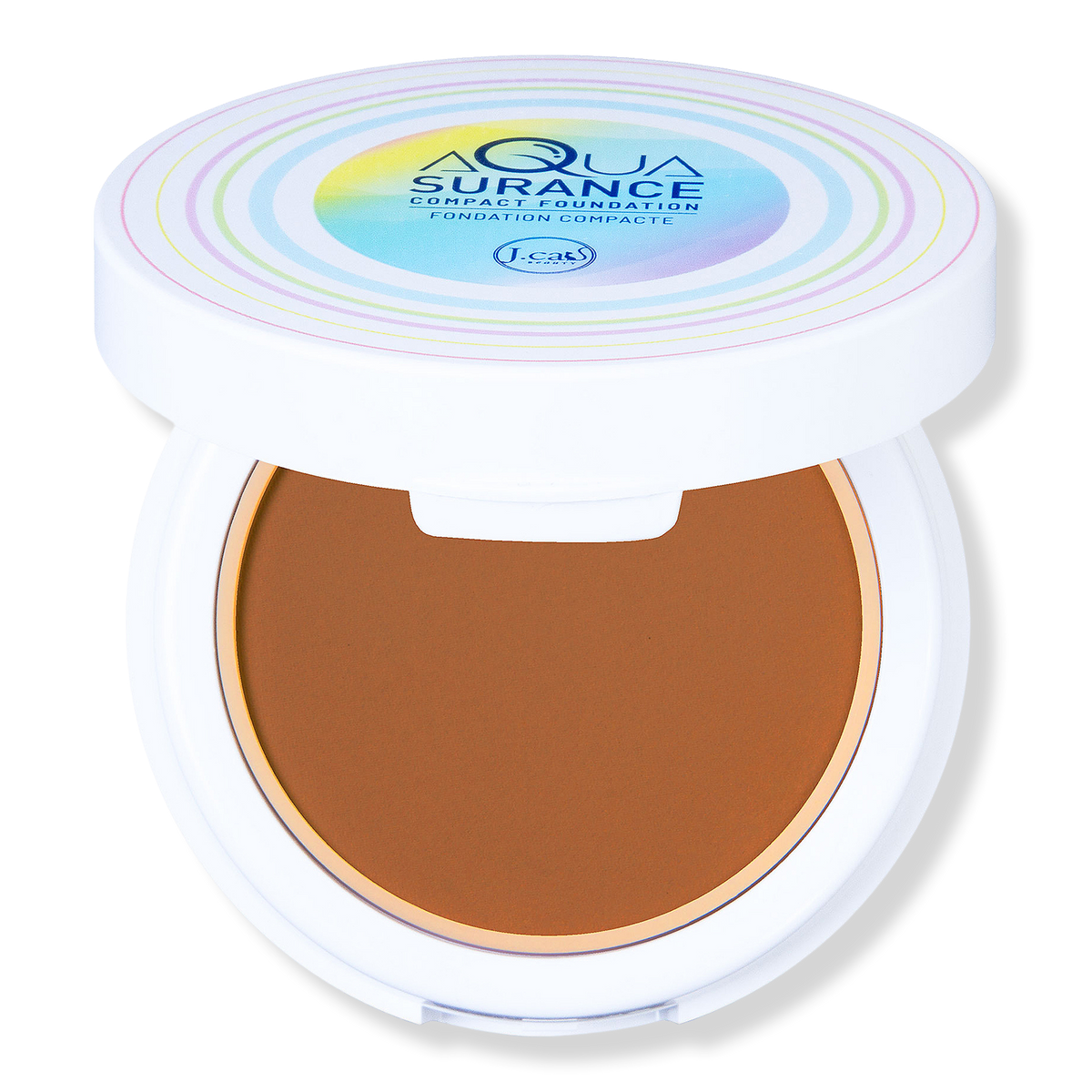 J.Cat Beauty Aquasurance Compact Foundation, Caramel, 0.31 oz