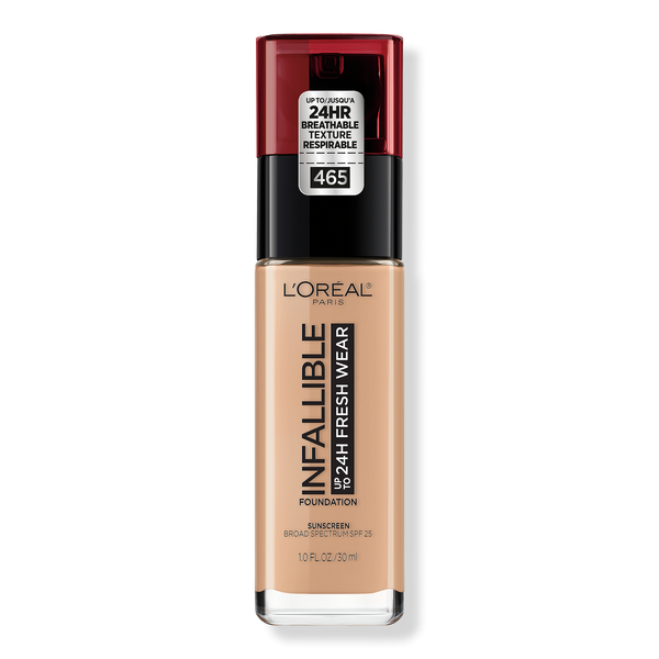 L'Oréal Infallible Fresh Wear 24HR Foundation, 465 Sand, 1 oz