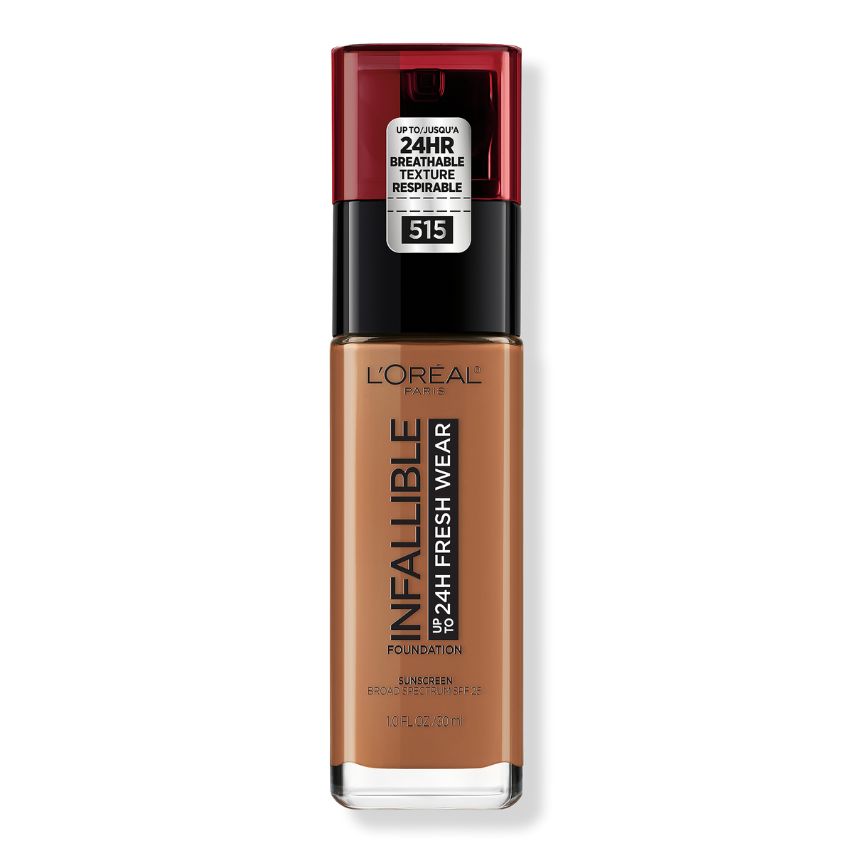 L'Oréal Infallible Fresh Wear 24HR Foundation, 515 Copper, 1 oz