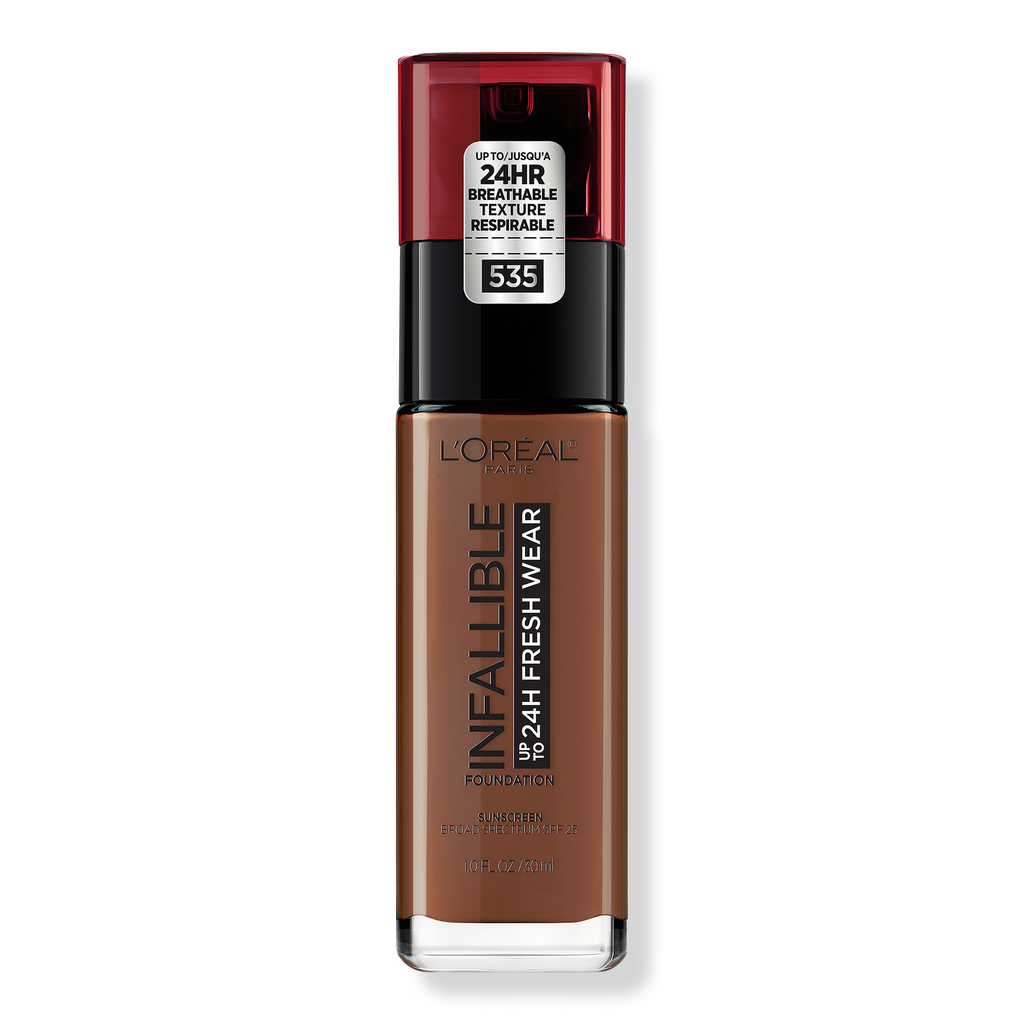 L'Oréal Infallible Fresh Wear 24HR Foundation, 535 Espresso, 1 oz