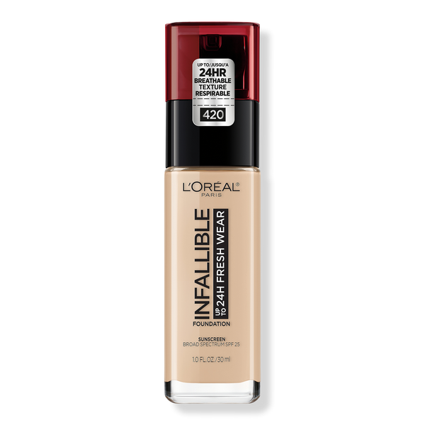 L'Oréal Infallible Fresh Wear 24HR Foundation, 420 True Beige, 1 oz