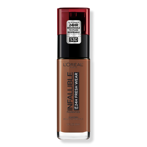 L'Oréal Infallible Fresh Wear 24HR Foundation, 530 Deep Amber, 1 oz