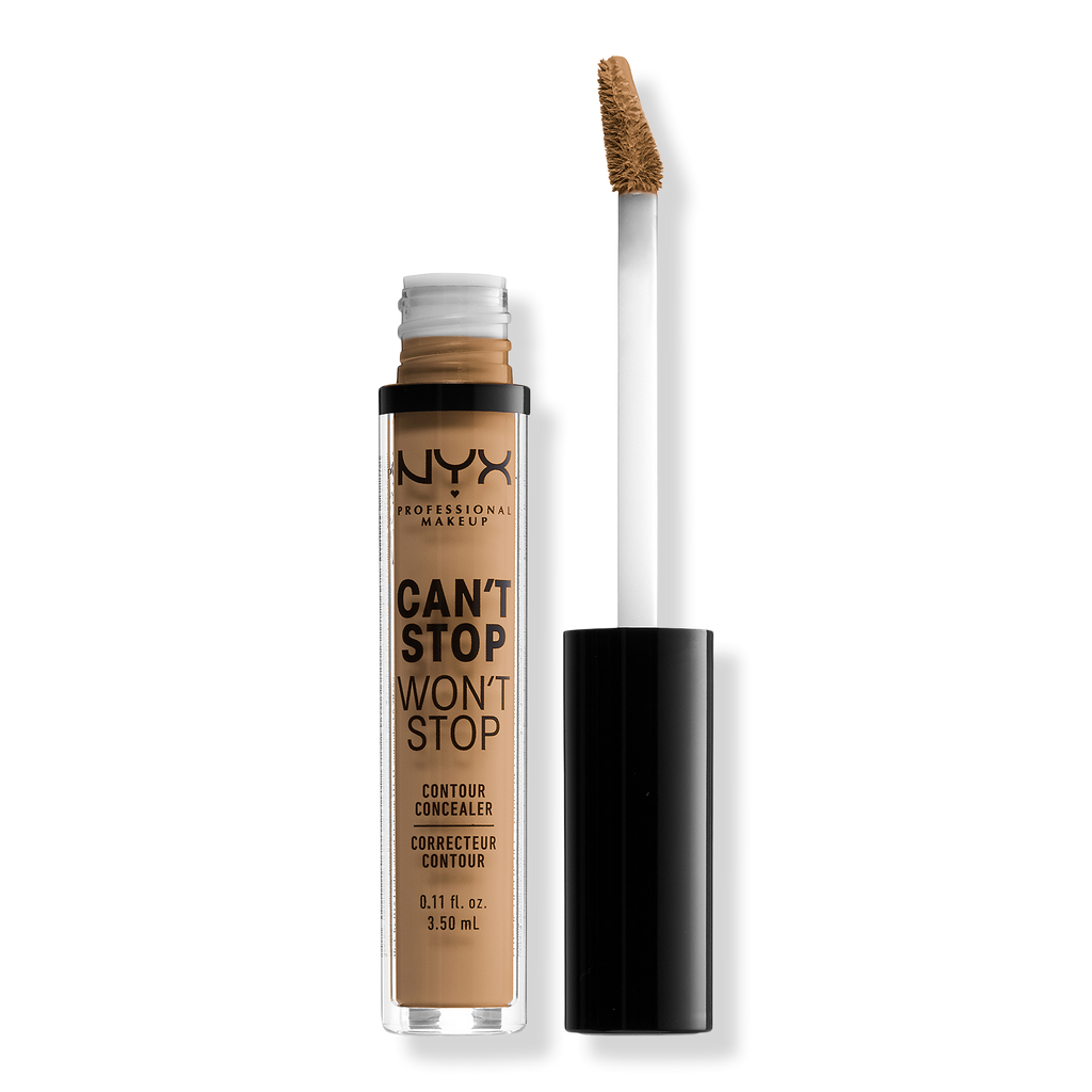 NYX Professional Makeup Can't Stop Won't Stop 24HR Full Coverage Matte Concealer, Golden, 0.11 oz
