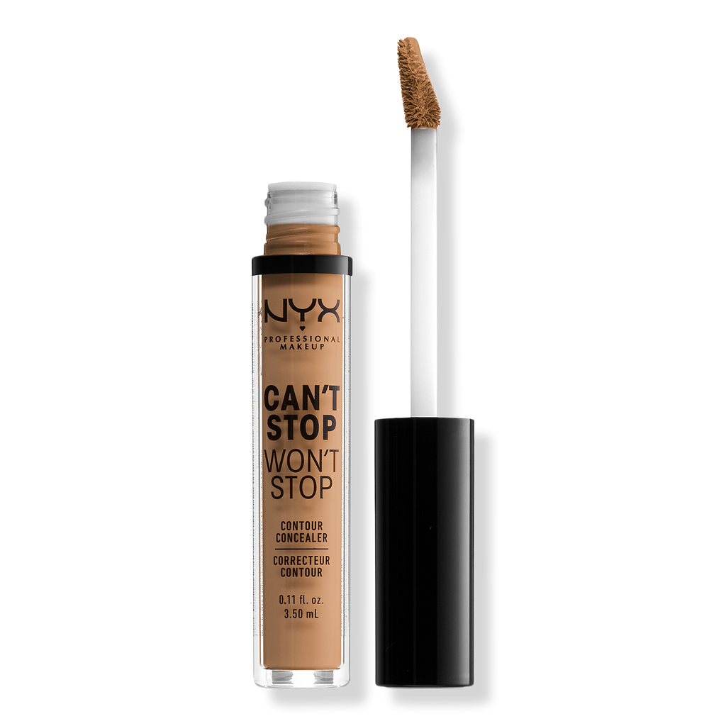 NYX Professional Makeup Can't Stop Won't Stop 24HR Full Coverage Matte Concealer, Golden Honey, 0.11 oz