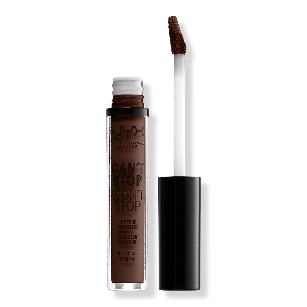 NYX Professional Makeup Can't Stop Won't Stop 24HR Full Coverage Matte Concealer, Deep Esprsso, 0.11 oz