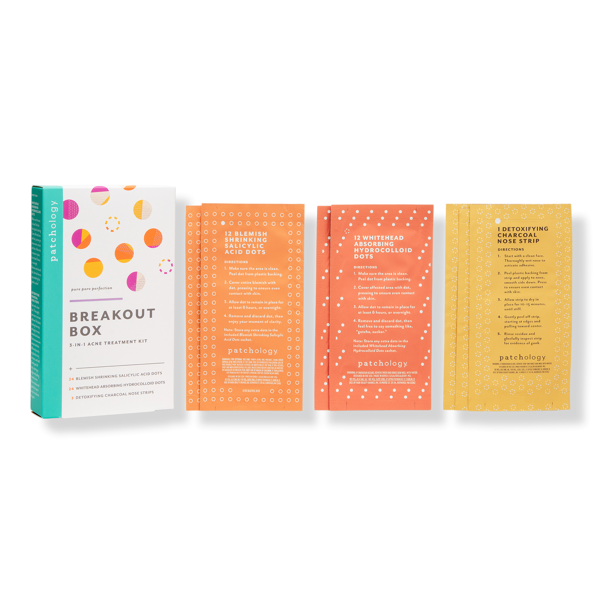 Patchology Breakout Box 3-in-1 Acne Treatment Kit