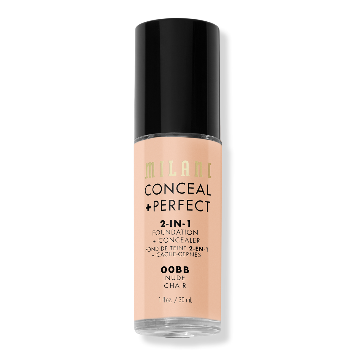 Milani Conceal + Perfect 2-in-1 Foundation + Concealer, Nude, 1 oz