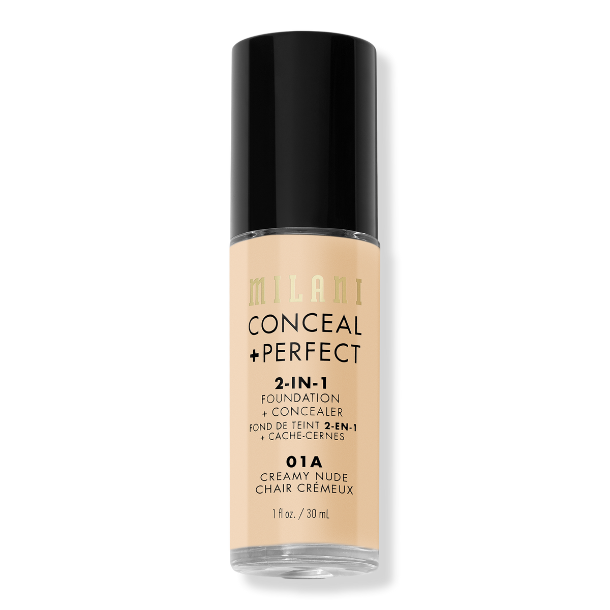 Milani Conceal + Perfect 2-in-1 Foundation + Concealer, Creamy Nude, 1 oz