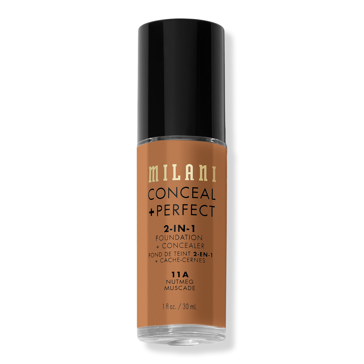 Milani Conceal + Perfect 2-in-1 Foundation + Concealer, Nutmeg, 1 oz