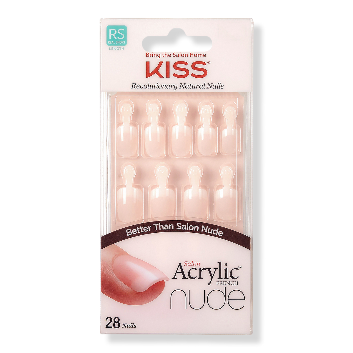 Kiss Breathtaking Salon Acrylic French Nude Nails