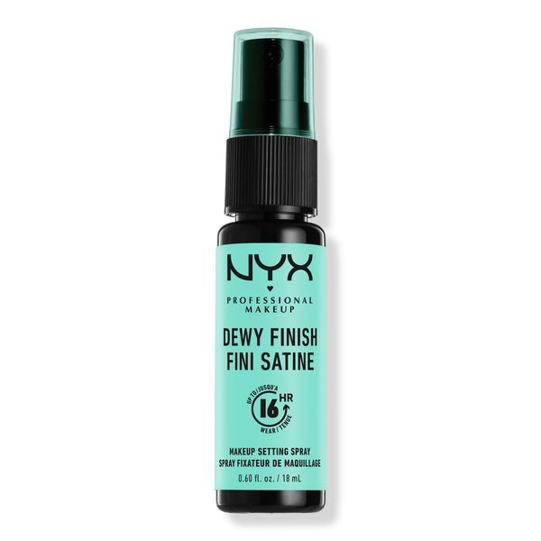 NYX Professional Makeup Dewy Finish Long Lasting Makeup Setting Spray Vegan Formula, 0.60 oz