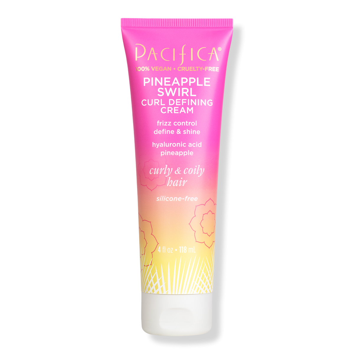 Pacifica Pineapple Swirl Curl Defining Cream, 4 oz