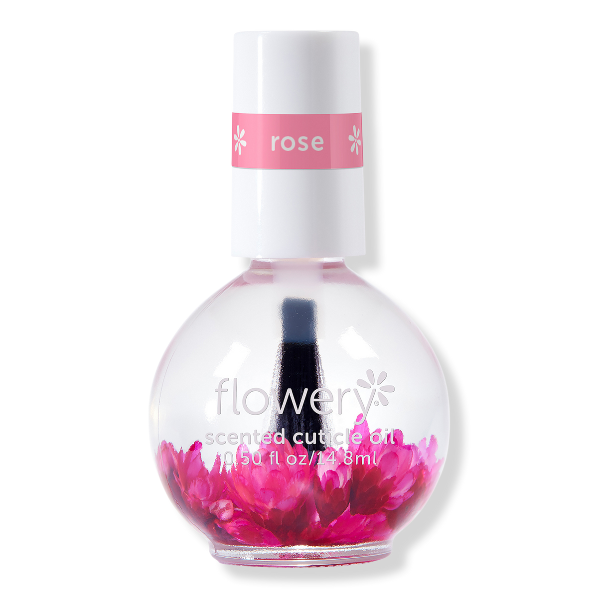 Flowery Scented Cuticle Oil, Rose, 0.5 oz