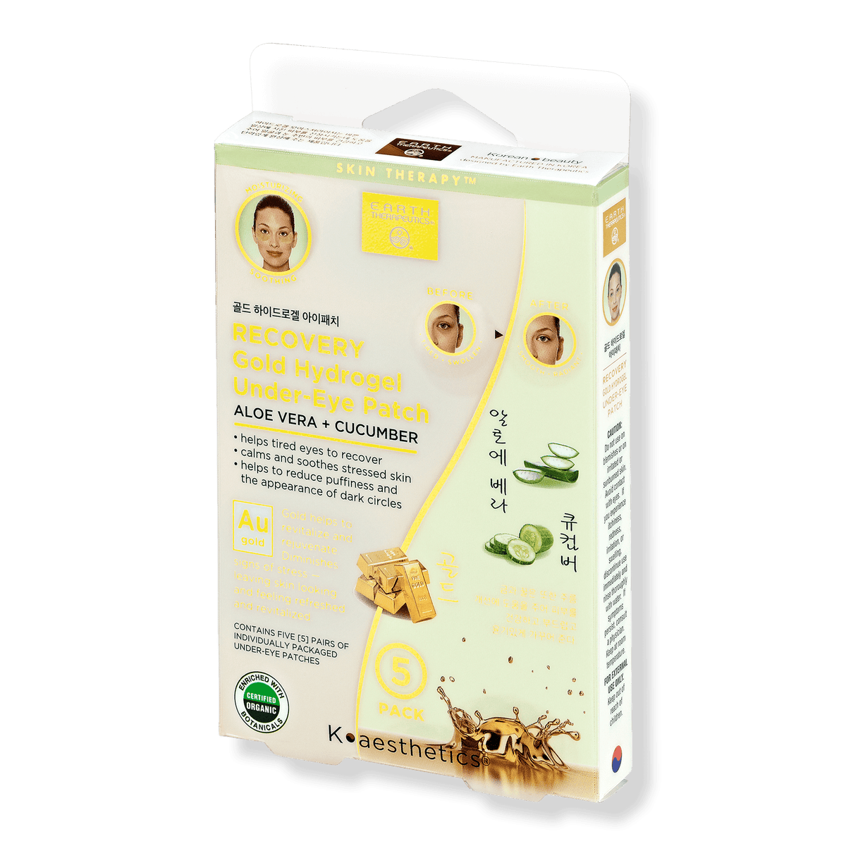 Earth Therapeutics Recovery Gold Hydrogel Under-Eye Patch - OTC Shoppe Express