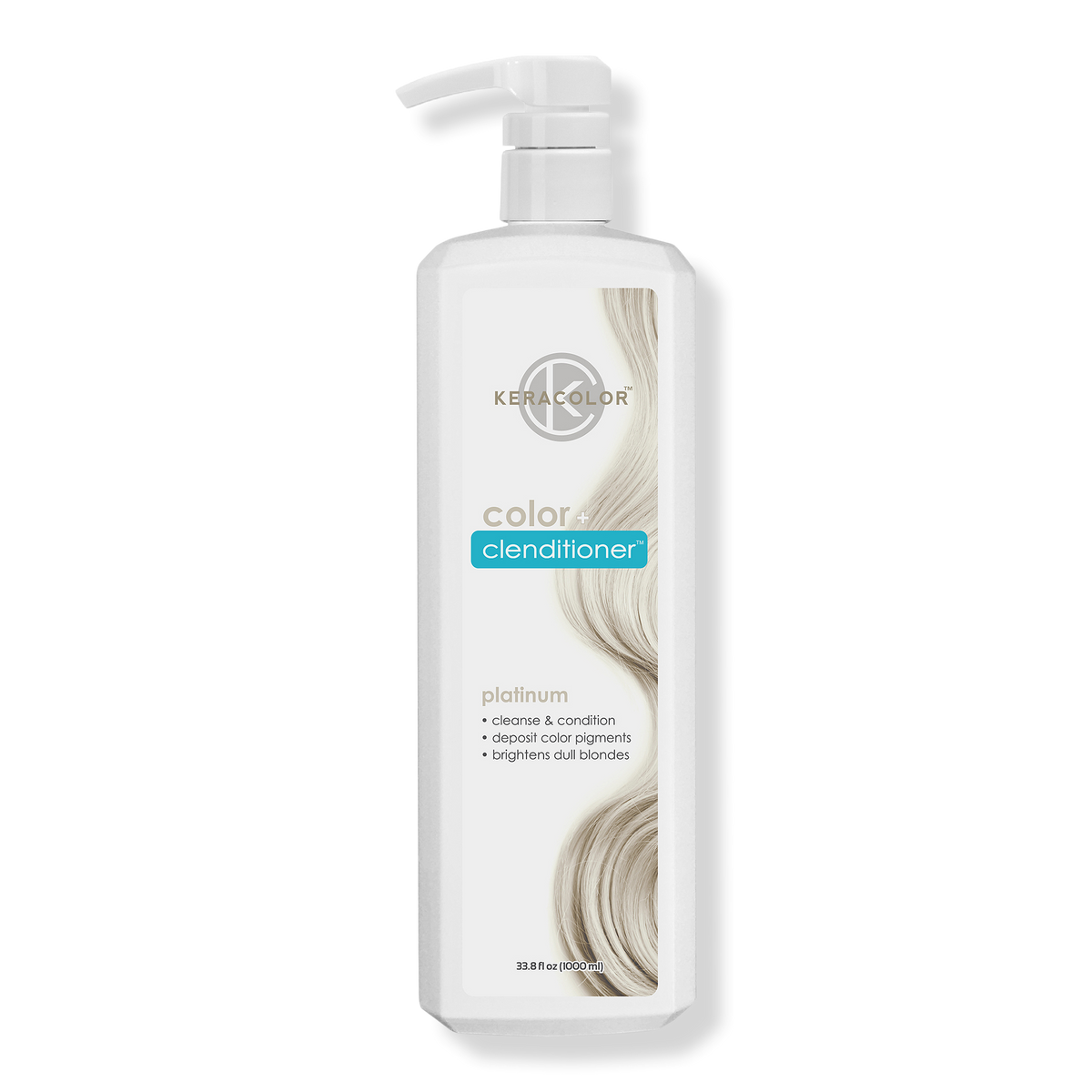 Keracolor Color + Clenditioner Liter, Platinum, 33.8 oz