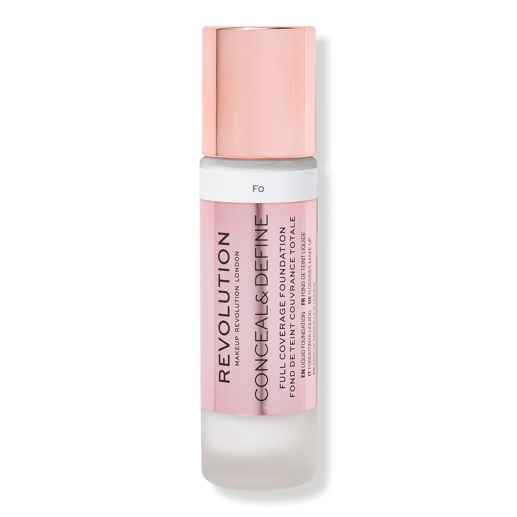 Makeup Revolution Conceal & Define Full Coverage Foundation, F0, 0.8 oz