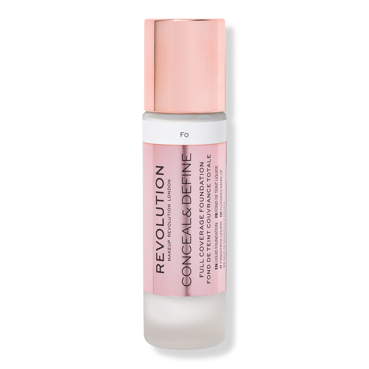 Makeup Revolution Conceal & Define Full Coverage Foundation, F0, 0.8 oz