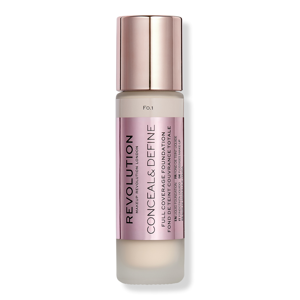 Makeup Revolution Conceal & Define Full Coverage Foundation, F0.1, 0.8 oz