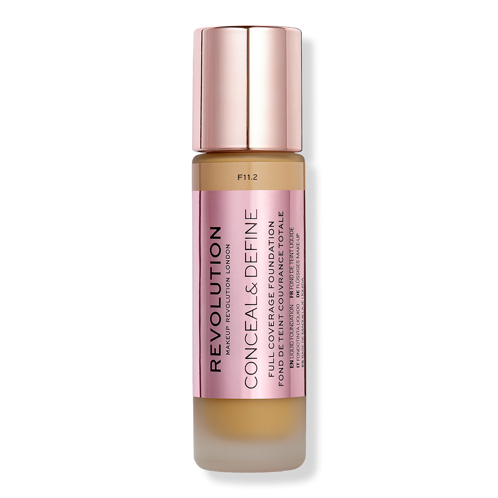 Makeup Revolution Conceal & Define Full Coverage Foundation, F11.2, 0.8 oz