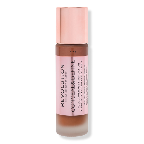 Makeup Revolution Conceal & Define Full Coverage Foundation, F17.5, 0.8 oz