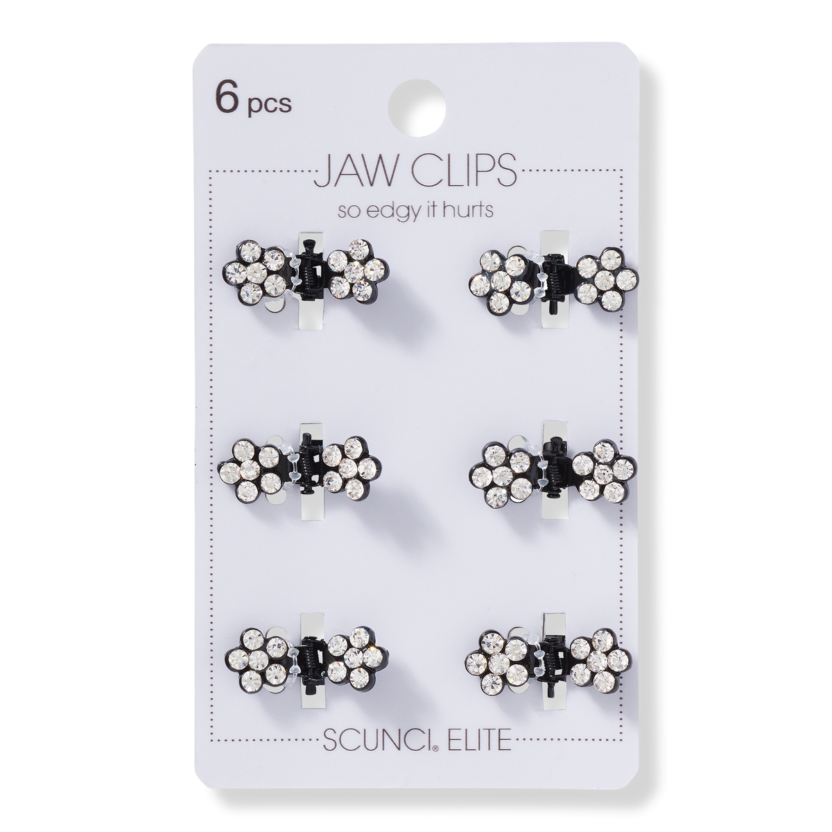 Scünci Mini Jaw Clips, 6 ea