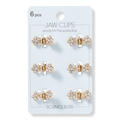 Scünci Mini Crystal Jaw Clip Set, 6 ea