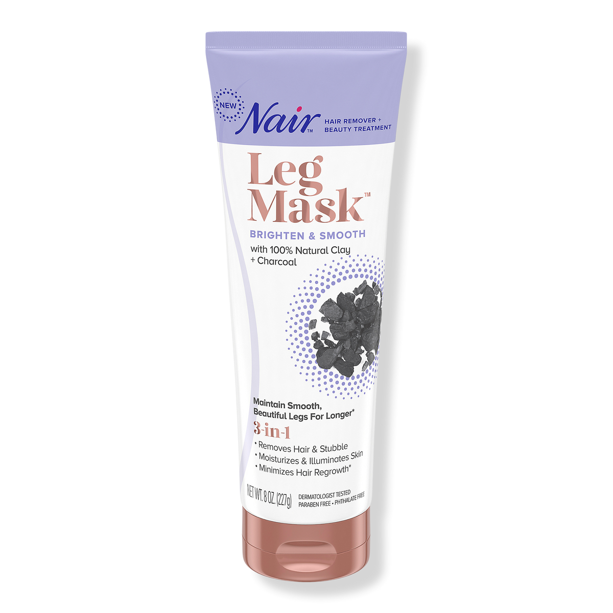 Nair Charcoal Brighten & Smooth Leg Mask, 8 oz