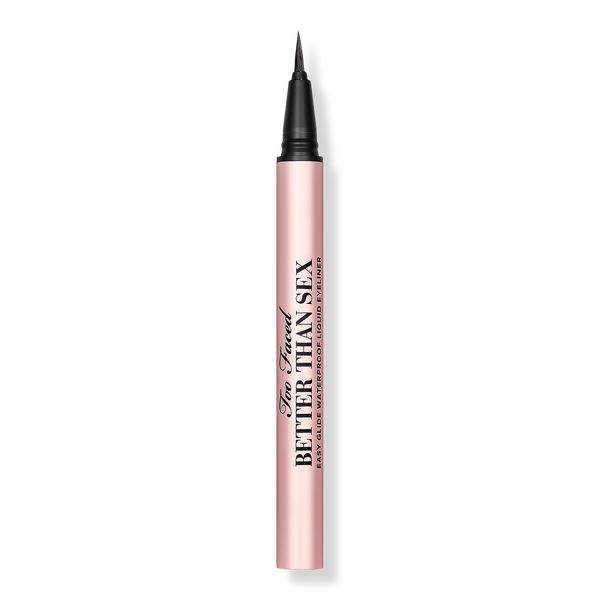 Too Faced Better Than Sex Easy Glide Waterproof Liquid Eyeliner, Intense Black, 0.02 oz