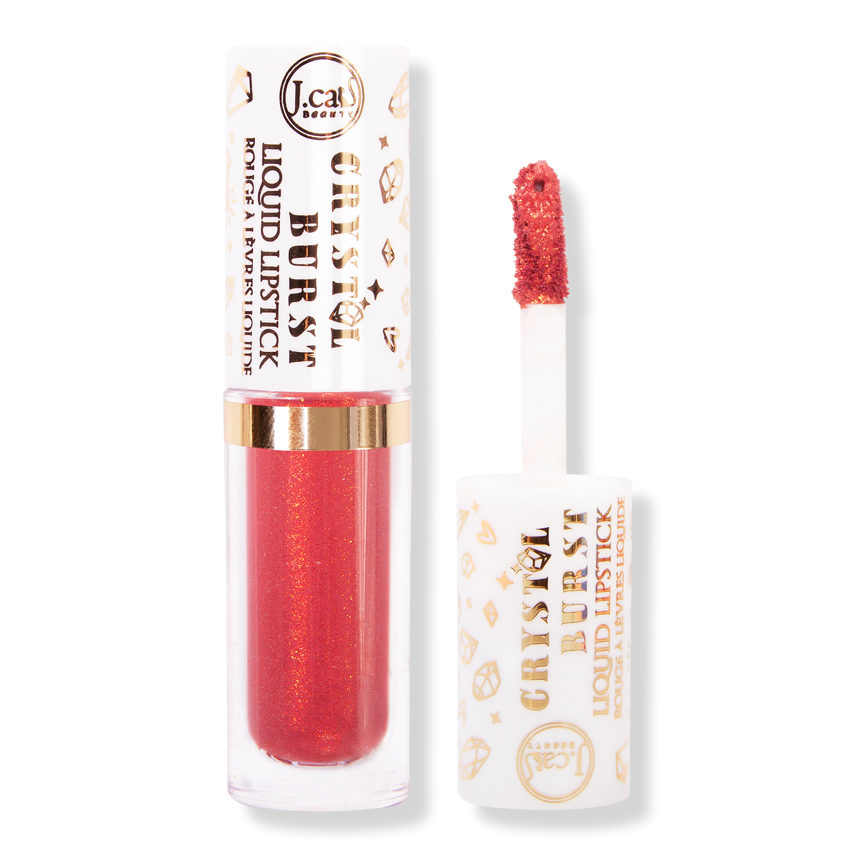 J.Cat Beauty Crystal Burst Liquid Lipstick, Mind Reader, 0.03 oz
