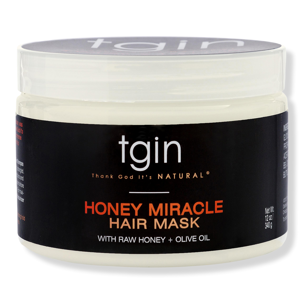 tgin Honey Miracle Hair Mask Deep Conditioner, 12 oz